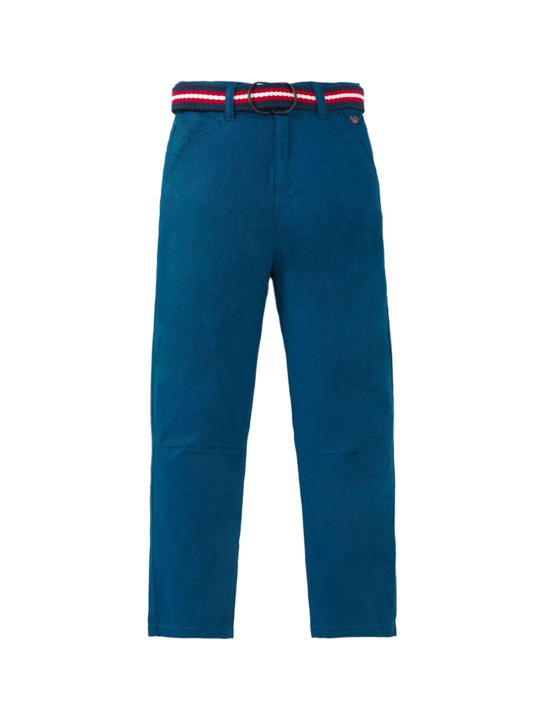 ed-a-mamma boys regular fit mid-rise cotton trousers