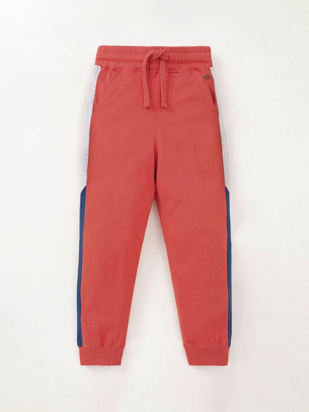 ed-a-mamma boys side panel detail cotton joggers