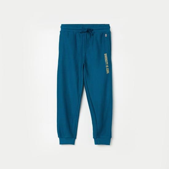 ed-a-mamma boys solid regular fit joggers