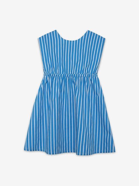 ed-a-mamma kids blue striped dress