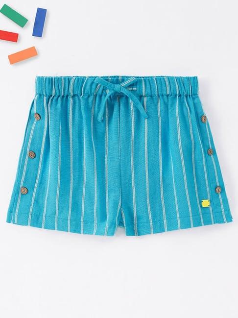 ed-a-mamma kids blue striped shorts