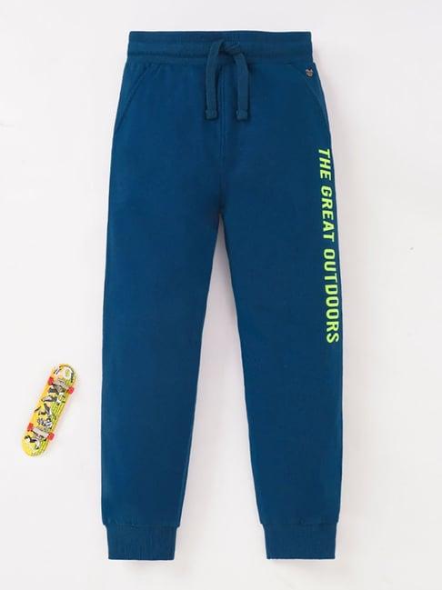 ed-a-mamma kids navy solid joggers