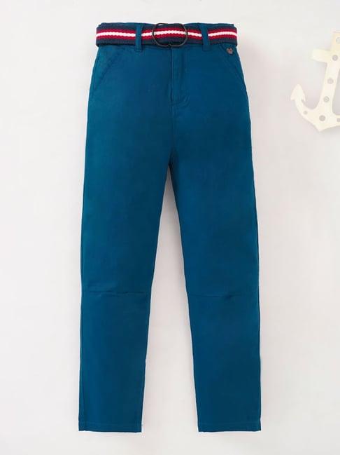 ed-a-mamma kids navy solid trousers