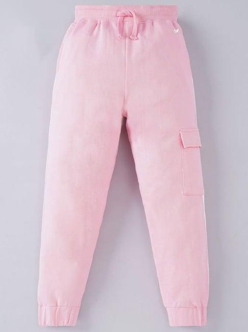 ed-a-mamma kids pink cotton regular fit joggers