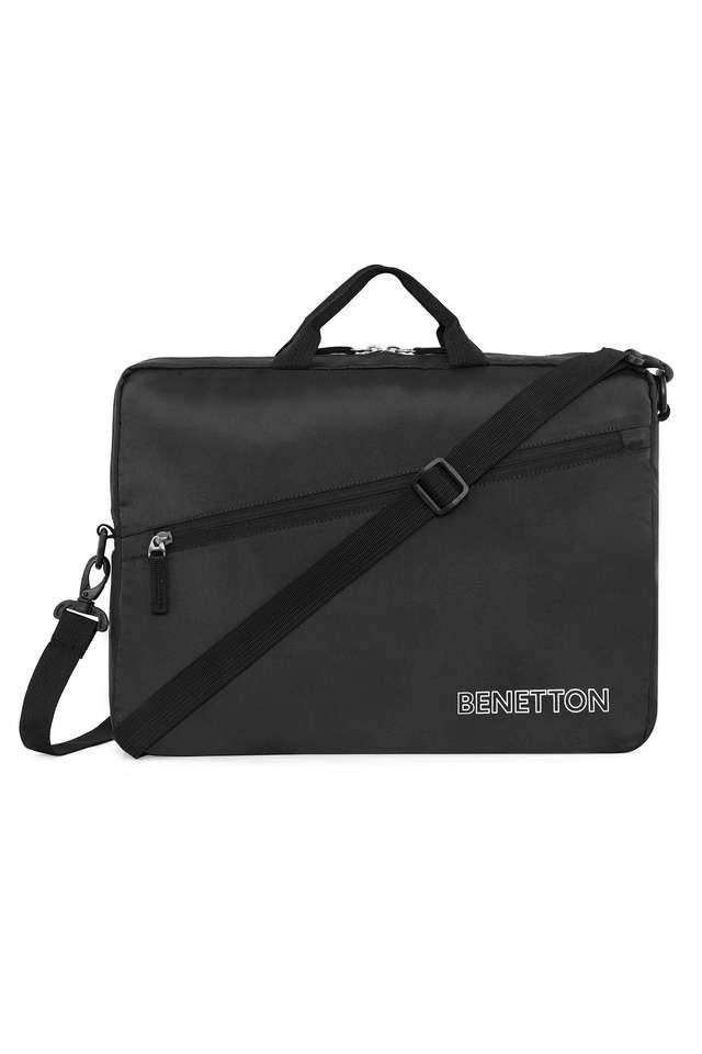 edgar printed polyester zipper closure mens laptop bag