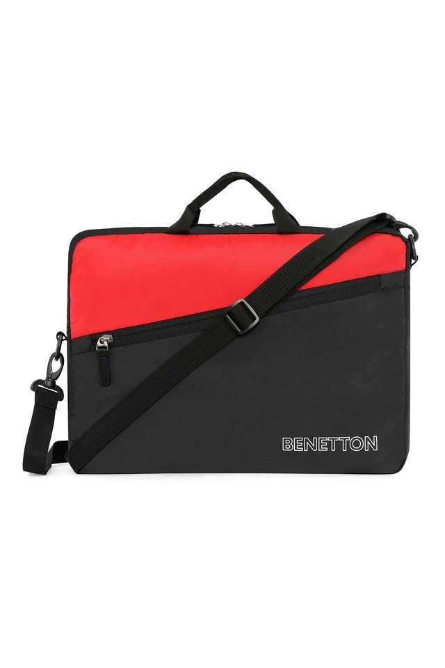 edgar printed polyester zipper closure mens laptop bag