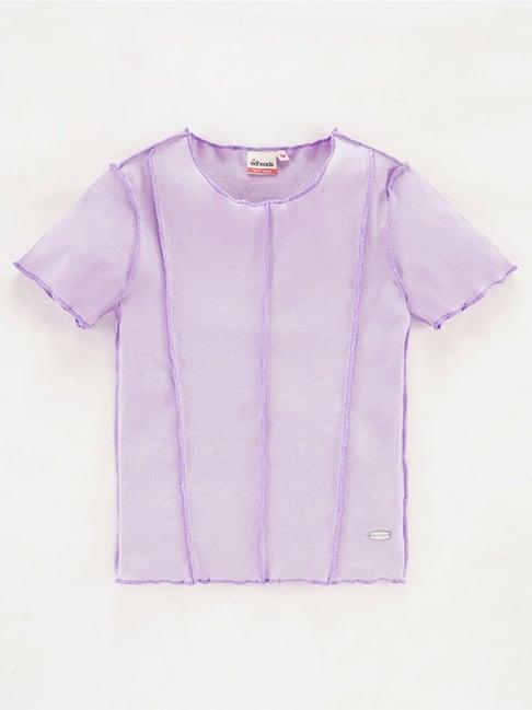 edheads kids purple cotton cut n sew t-shirt