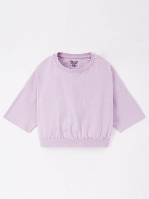 edheads kids purple cotton regular fit t-shirt