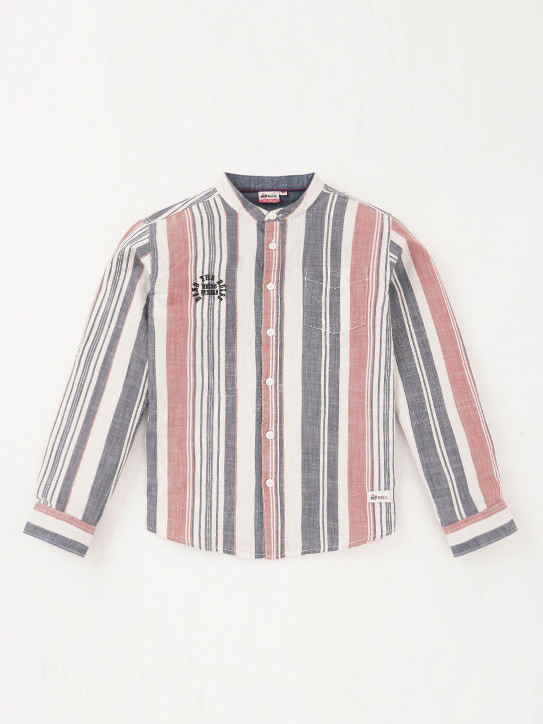 edheads boys striped cotton casual shirt