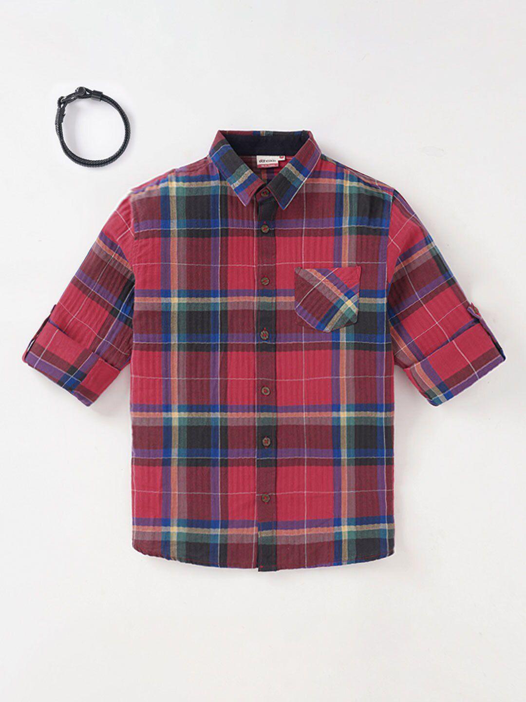 edheads boys tartan checks checked cotton casual shirt