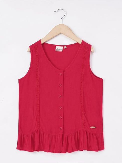 edheads kids red regular fit top