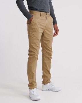 edit slim fit flat-front chinos