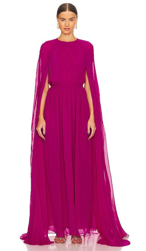 edomboy cape maxi dress