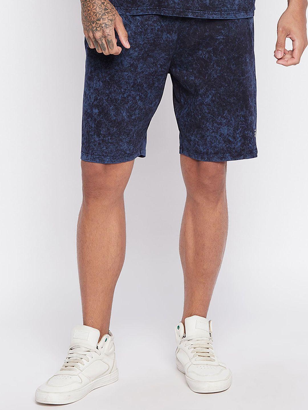 edrio men floral printed cotton shorts
