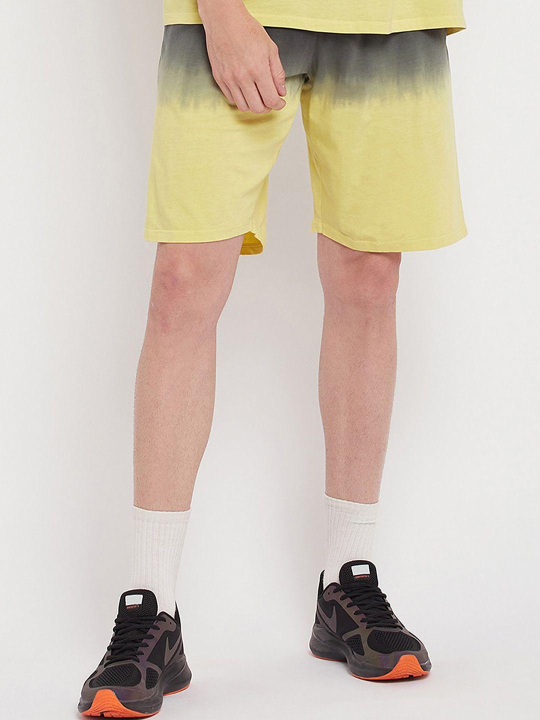 edrio men ombre cotton shorts