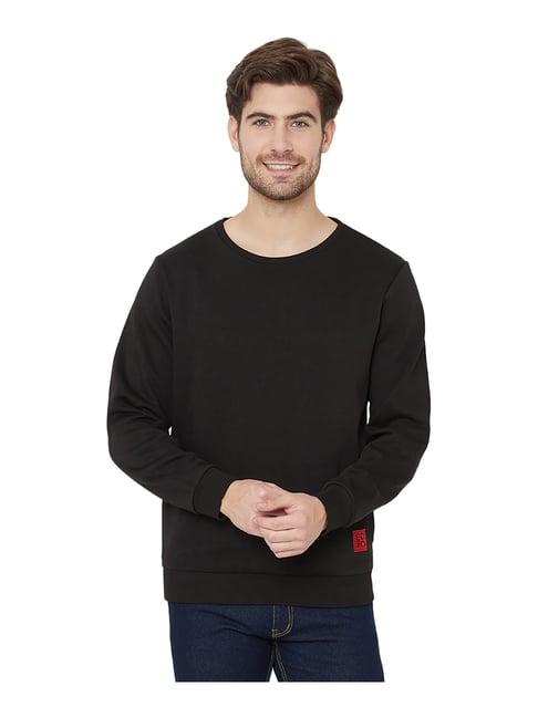 edrio black round neck sweatshirt