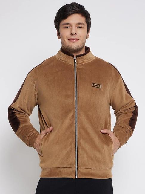 edrio brown relaxed fit jacket