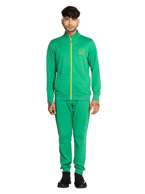 edrio green regular fit tracksuit