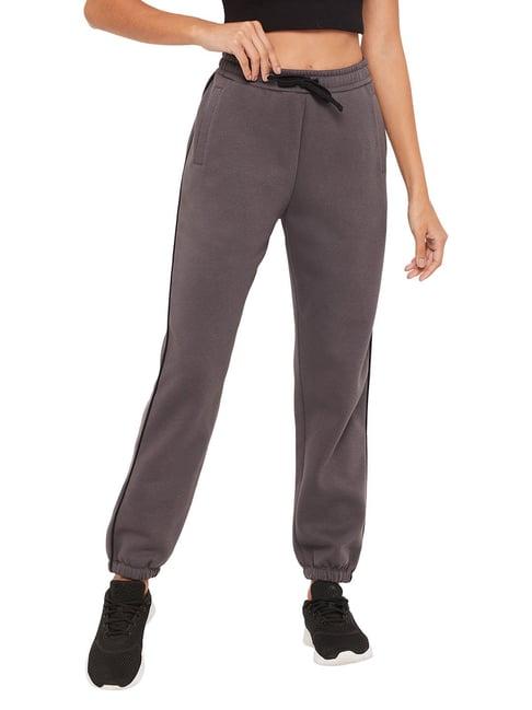 edrio grey regular fit joggers