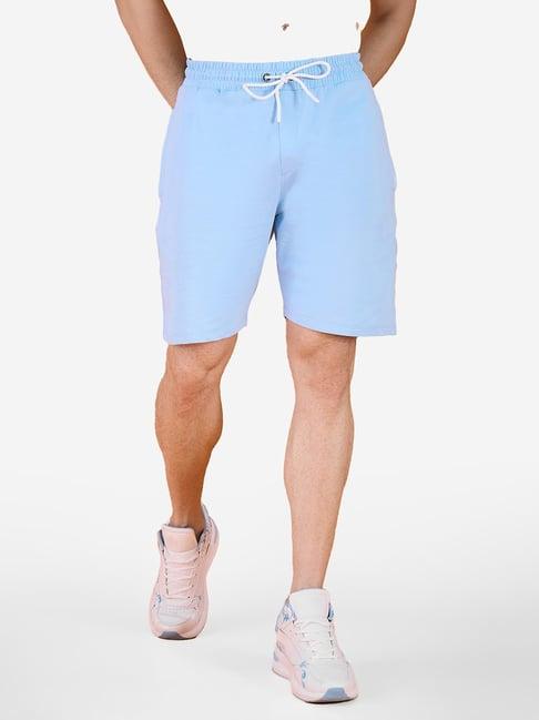 edrio light blue relaxed fit shorts