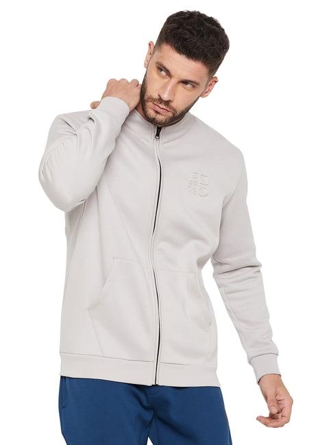 edrio light grey regular fit sweatshirt