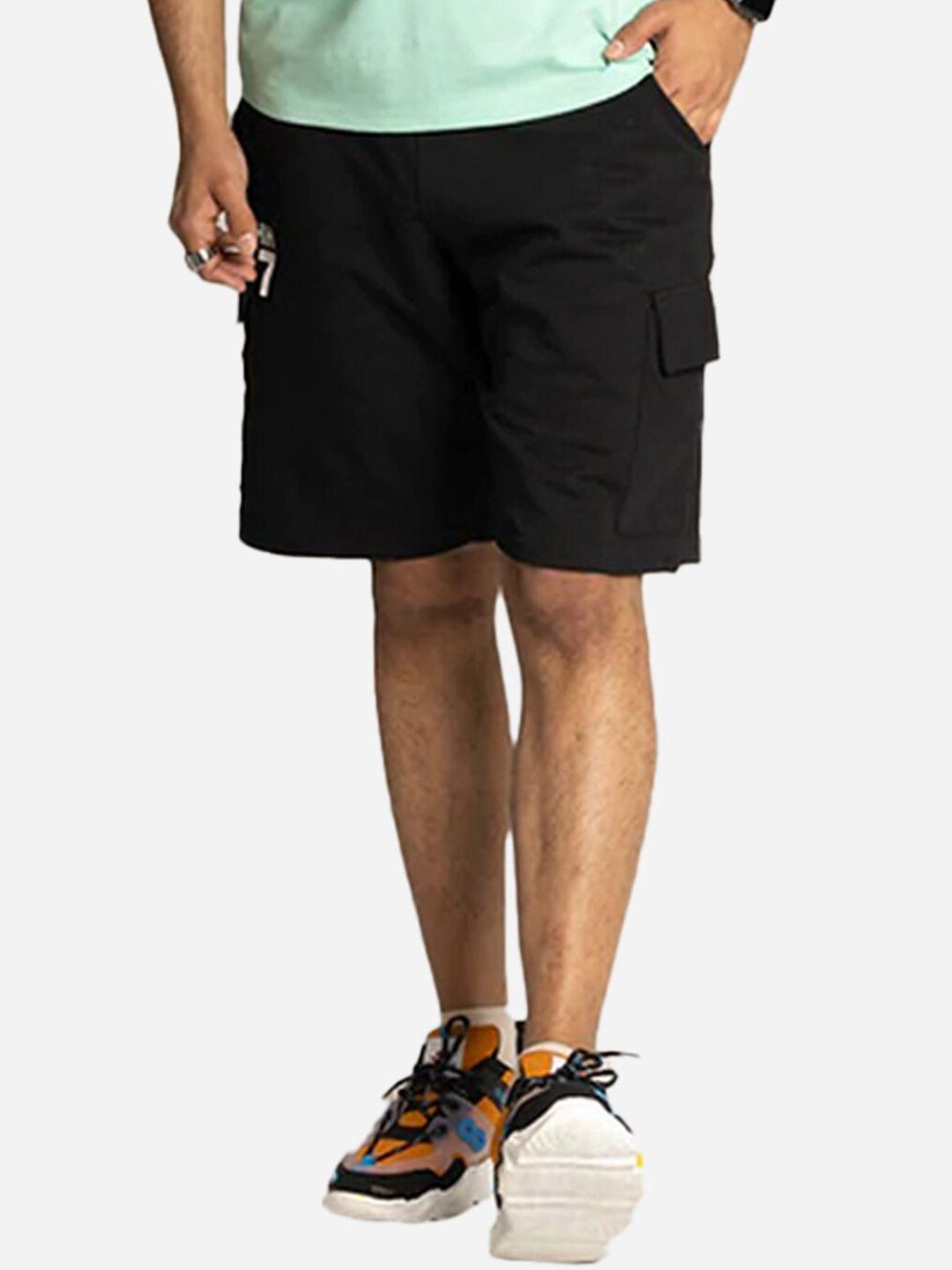 edrio men black shorts