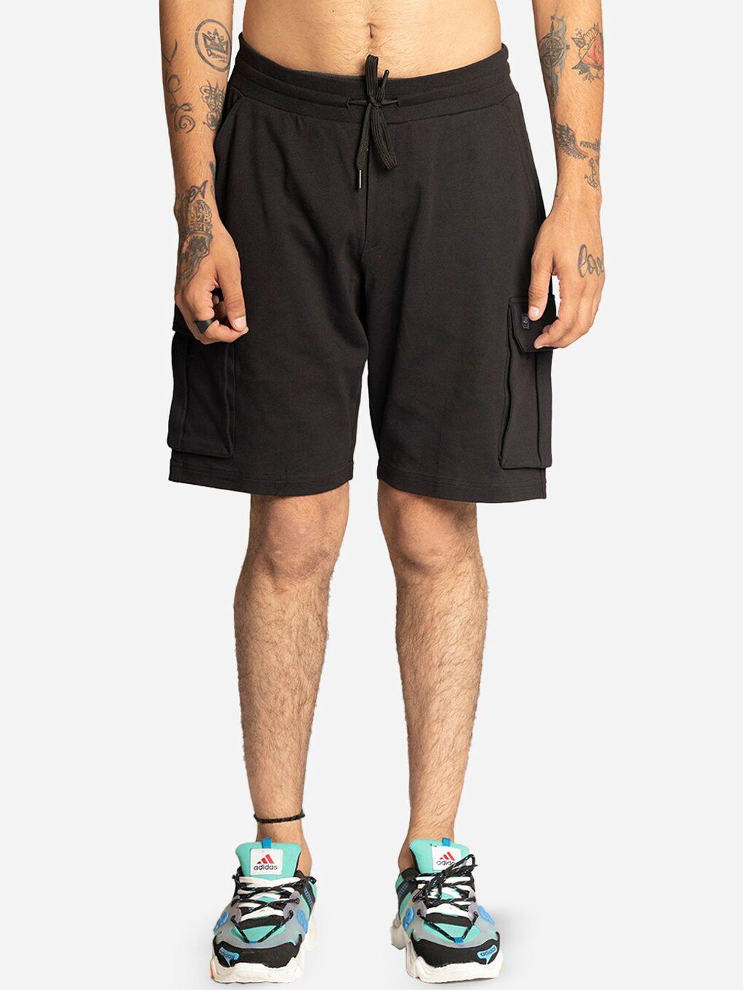 edrio men black shorts