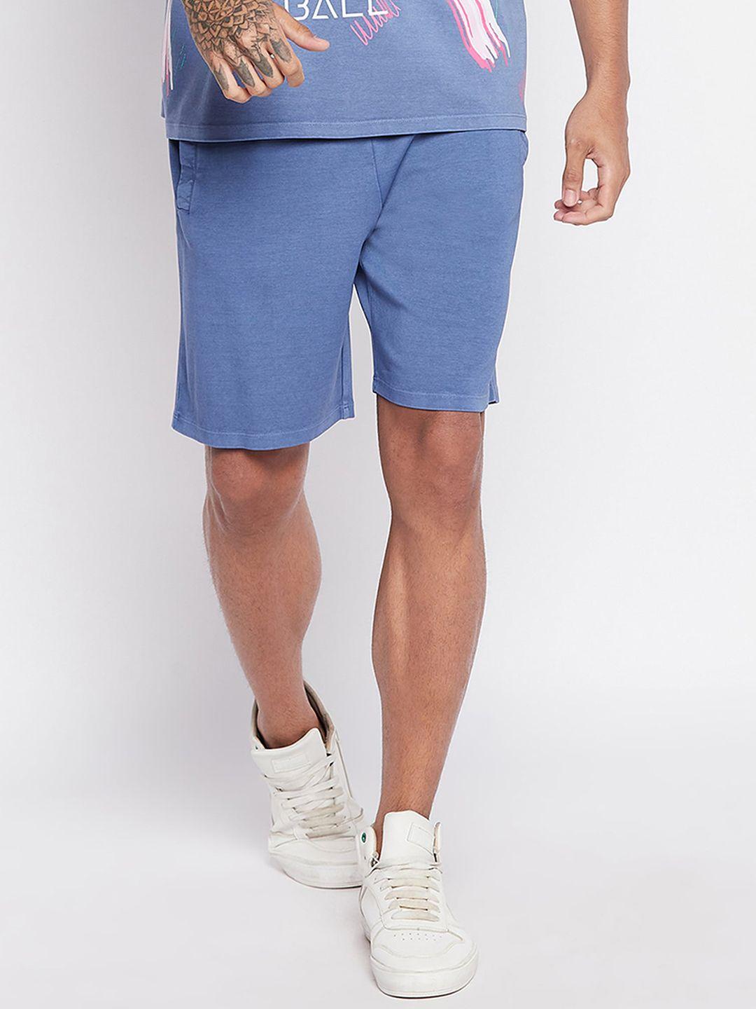 edrio men mid-rise cotton shorts