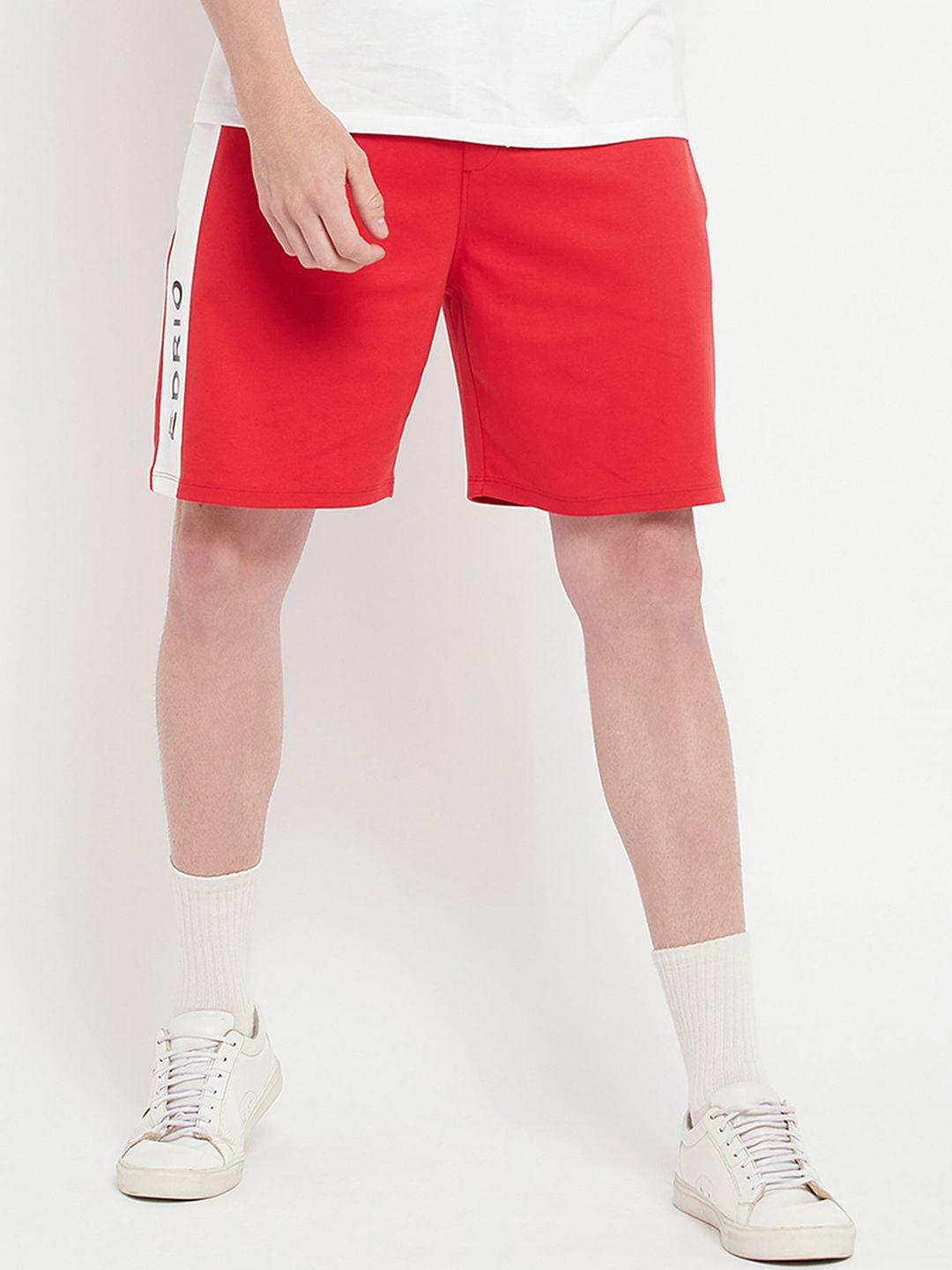 edrio men mid-rise cotton shorts