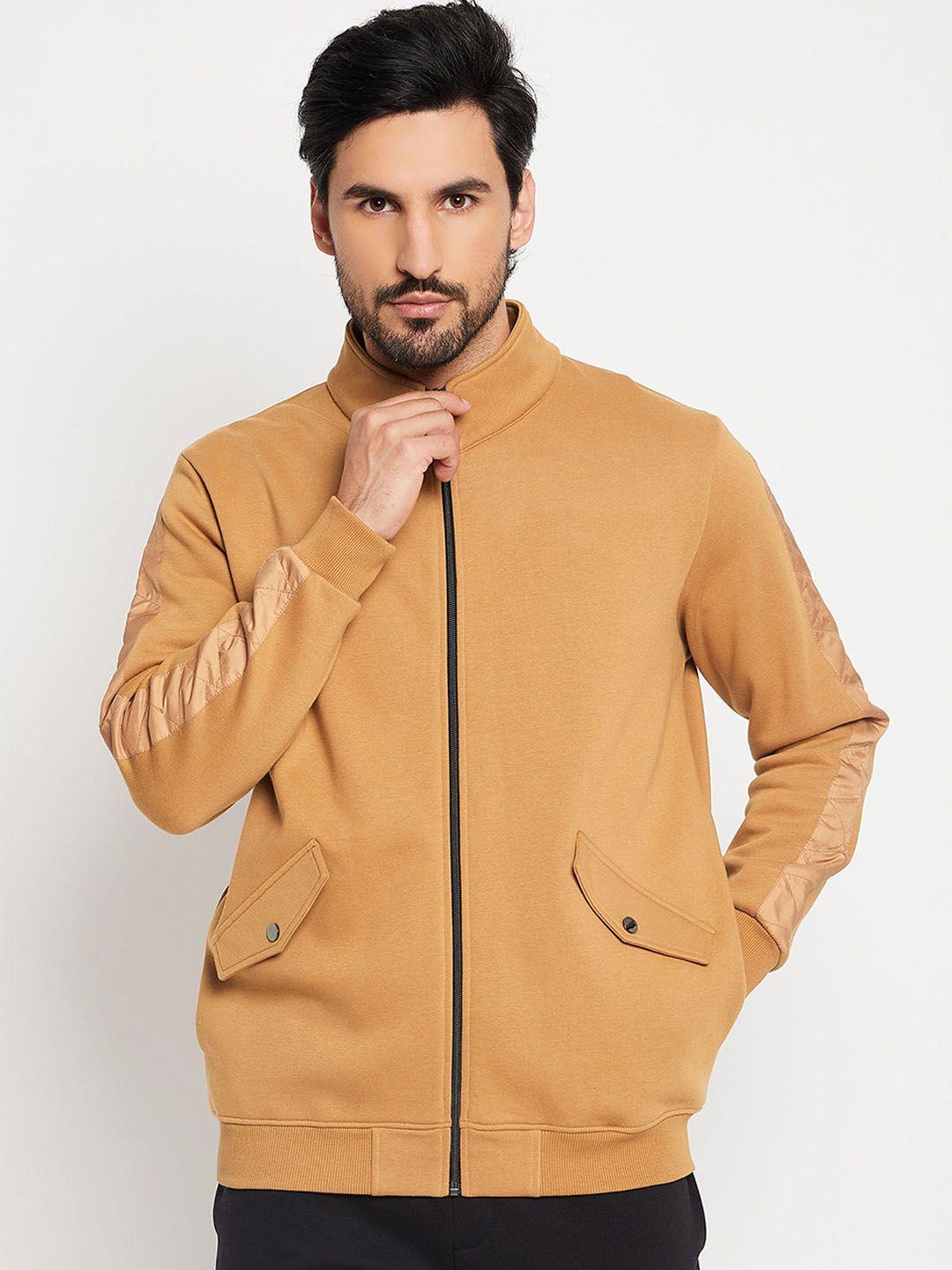 edrio mock collar cotton bomber jacket