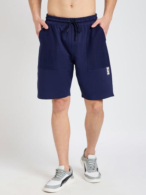 edrio navy relaxed fit shorts