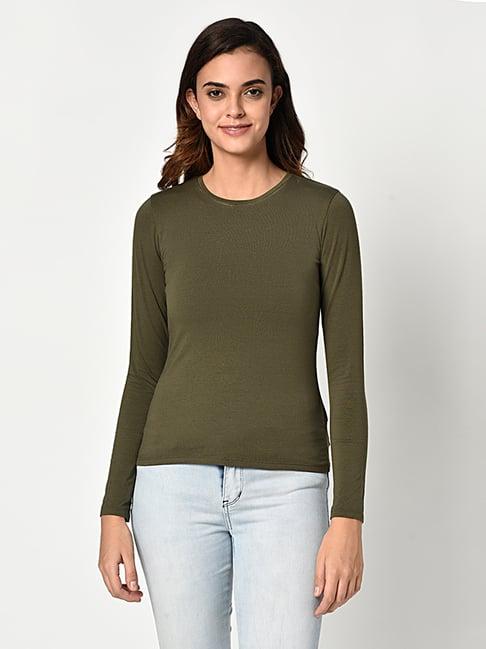 edrio olive regular fit t-shirt