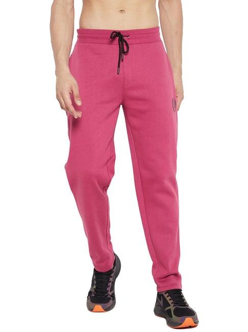 edrio pink regular fit trackpants