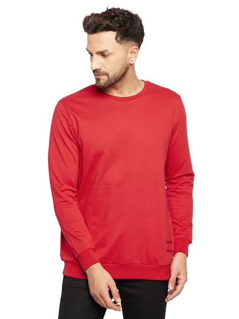 edrio red regular fit sweatshirt