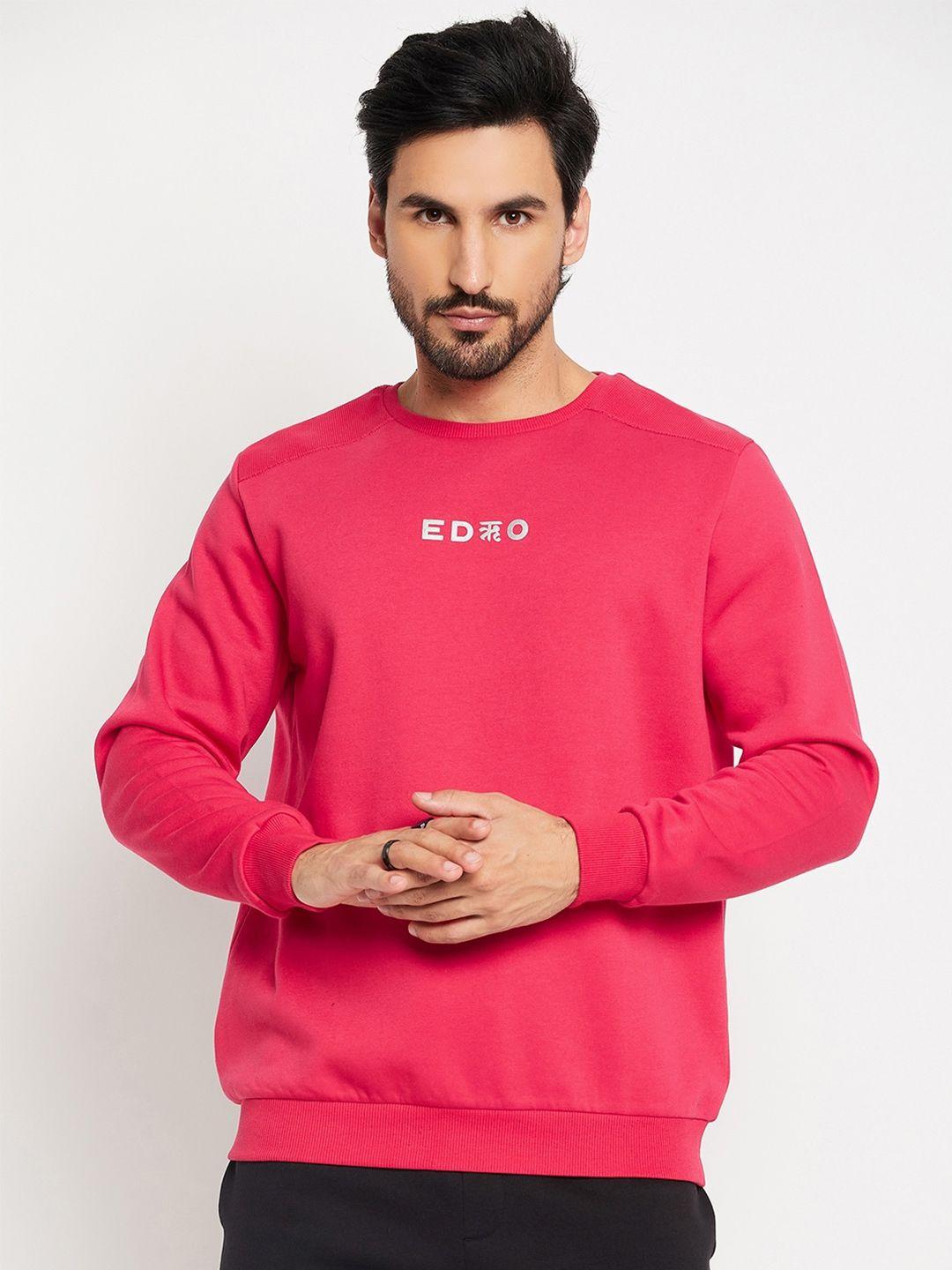 edrio round neck cotton pullover sweatshirt