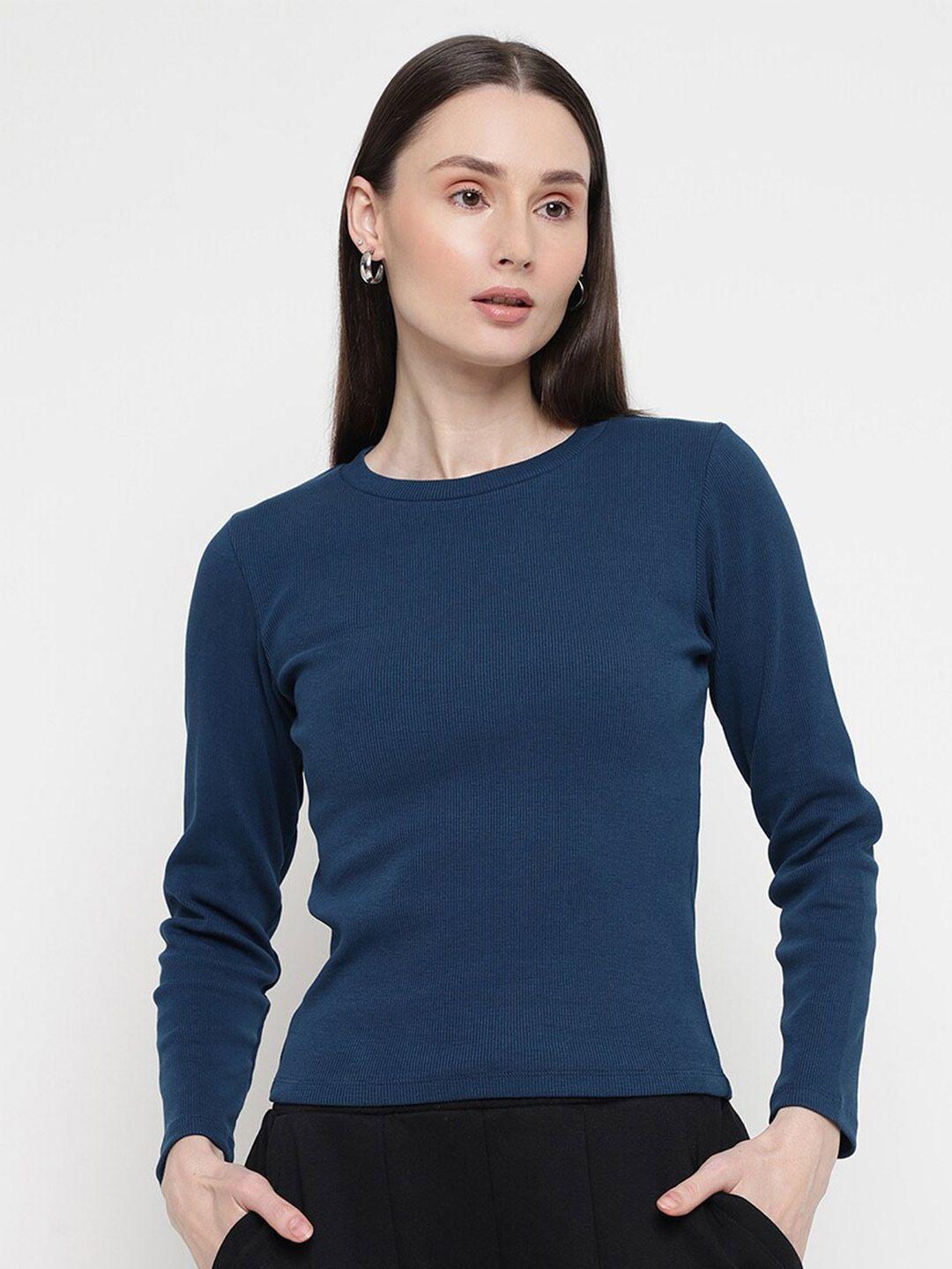 edrio round neck long sleeves top