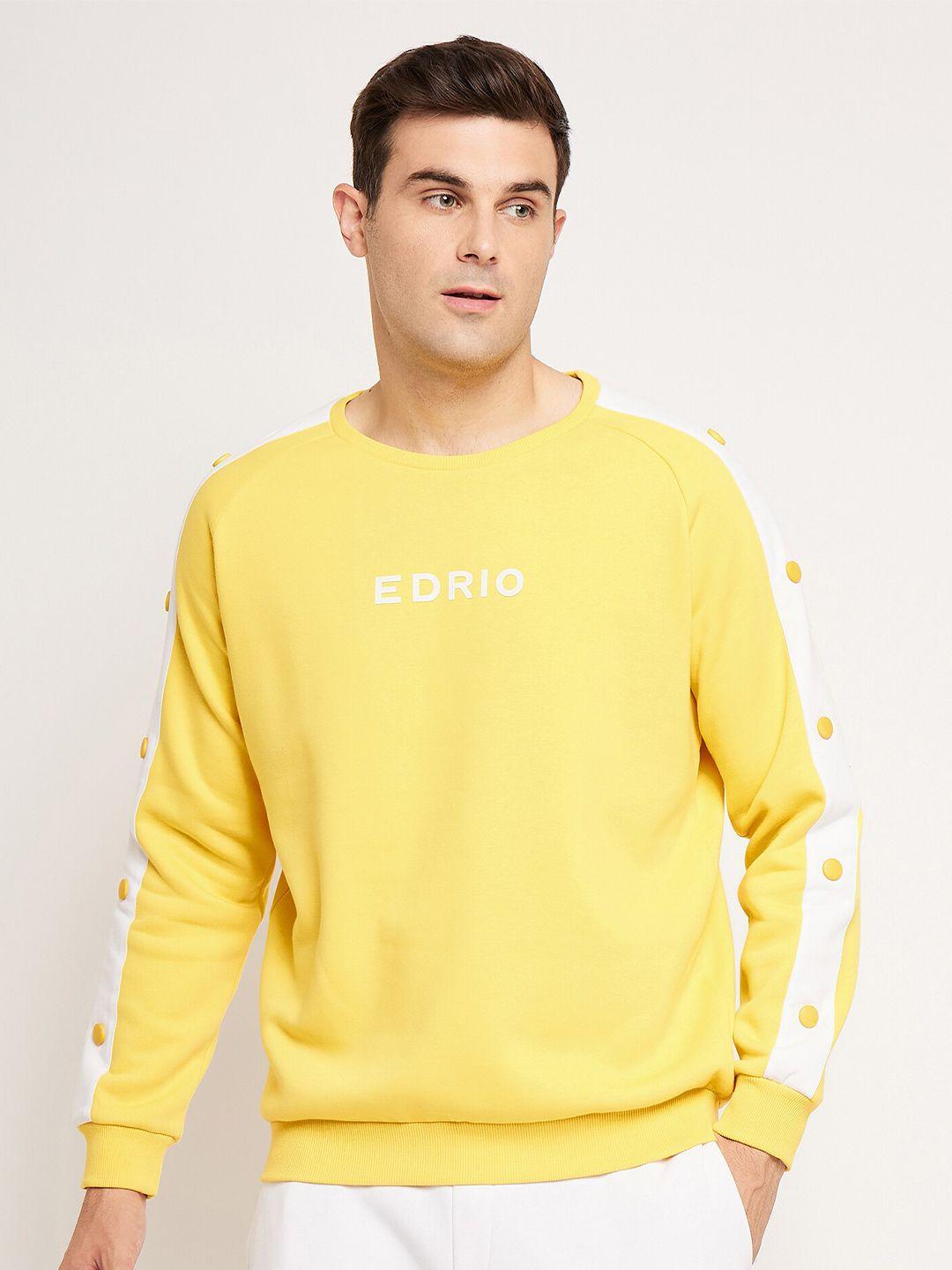 edrio typography printed round neck sweatshirt