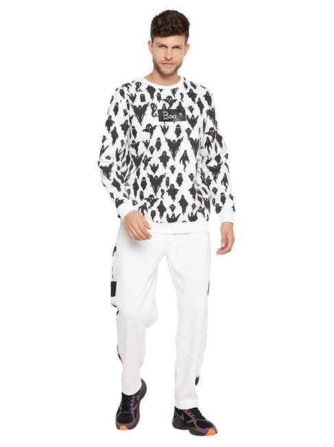 edrio white regular fit tracksuit