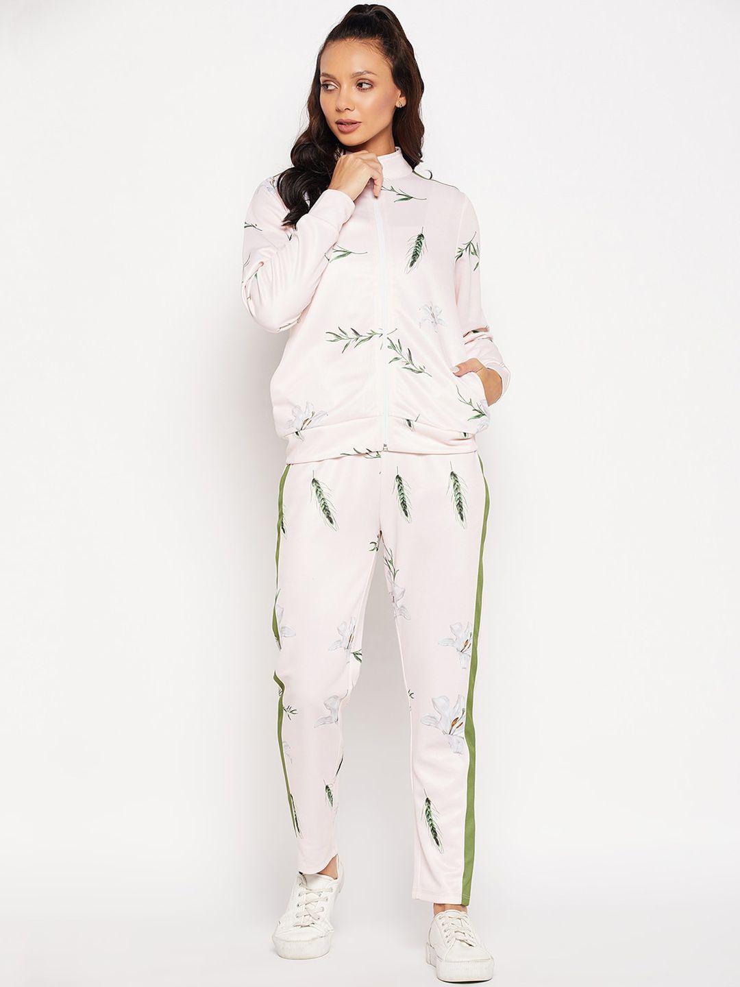 edrio women mid-rise printed tracksuits