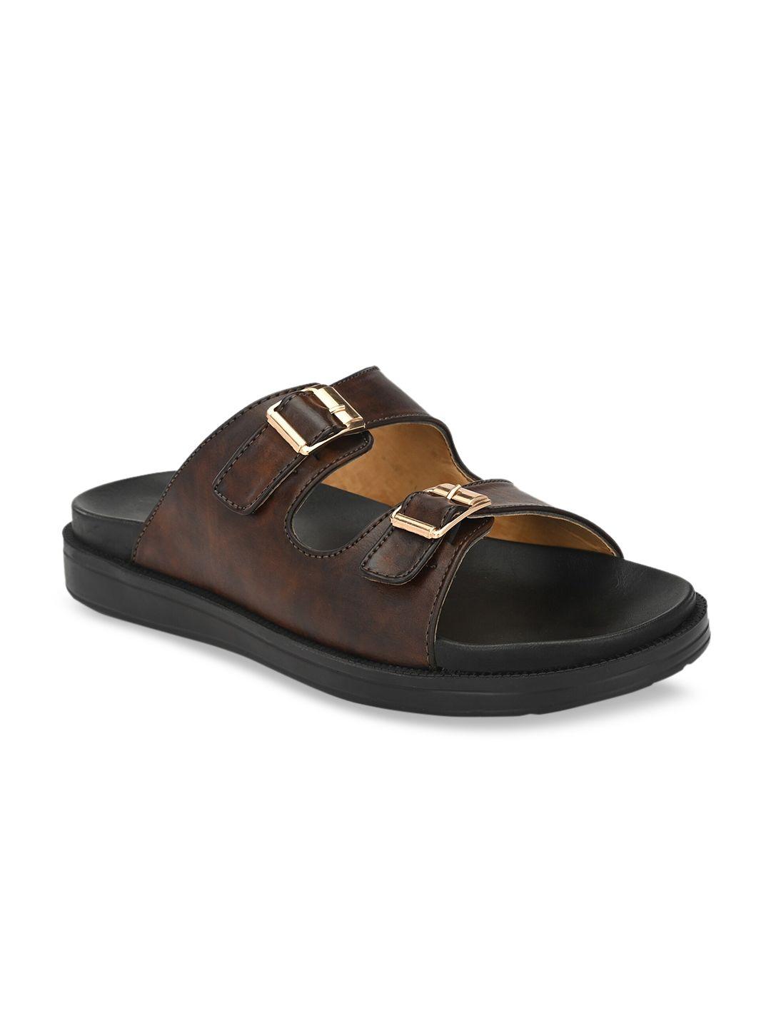 eego italy men brown comfort sandals