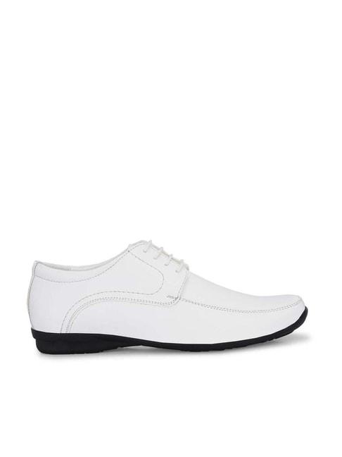 eego italy men's white derby shoes