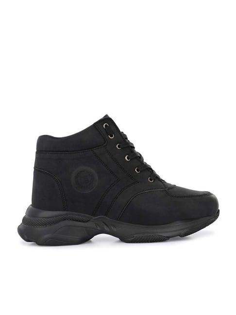 eego italy men's black casual boots