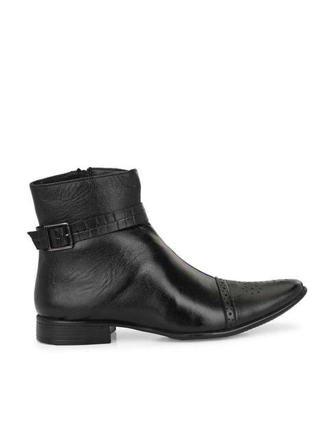 eego italy men's black casual boots