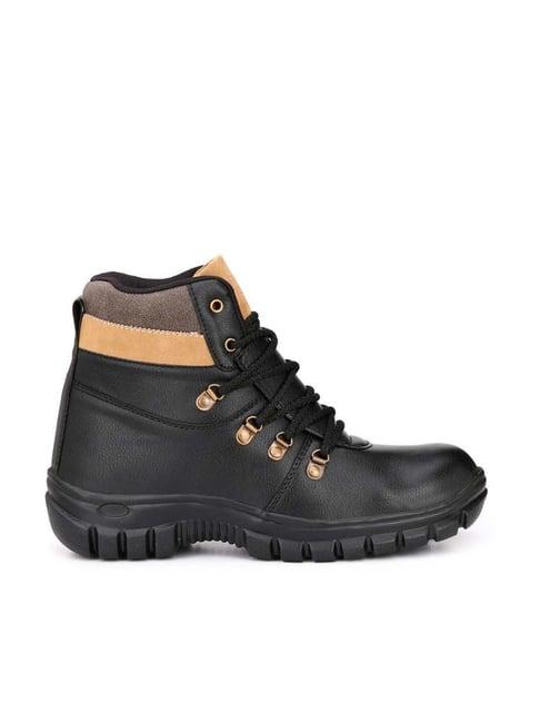 eego italy men's black casual boots