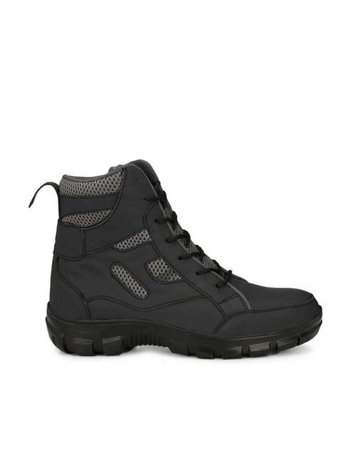 eego italy men's black casual boots