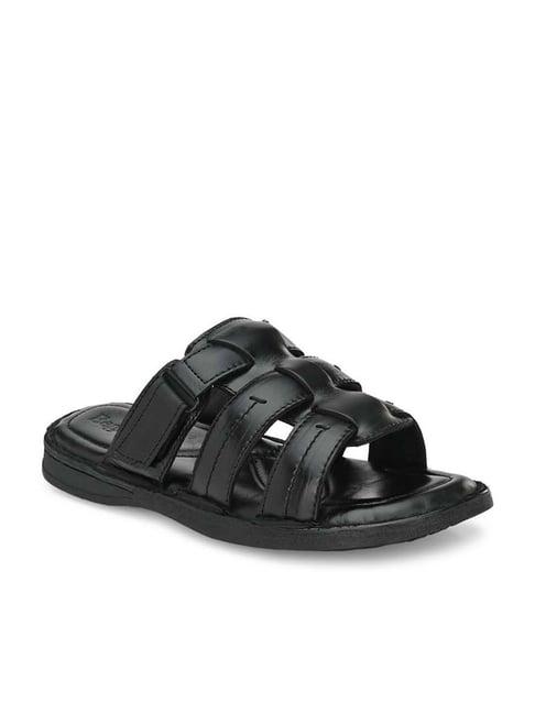 eego italy men's black casual sandals