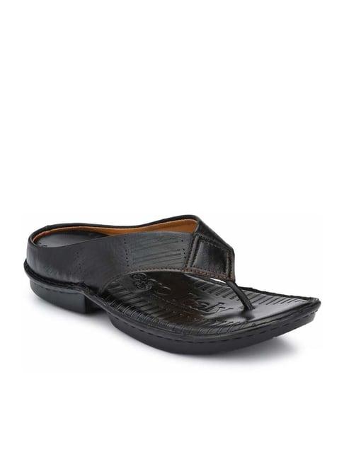 eego italy men's black thong sandals