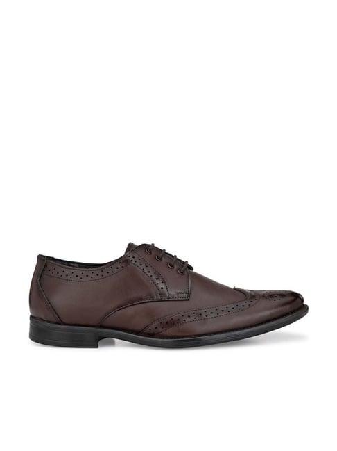 eego italy men's brown brogue shoes