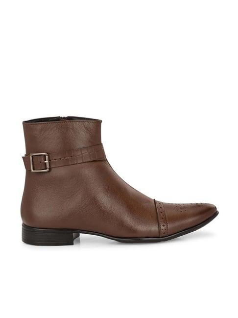 eego italy men's brown casual boots