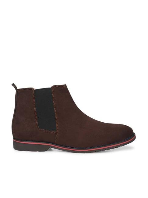 eego italy men's brown chelsea boots